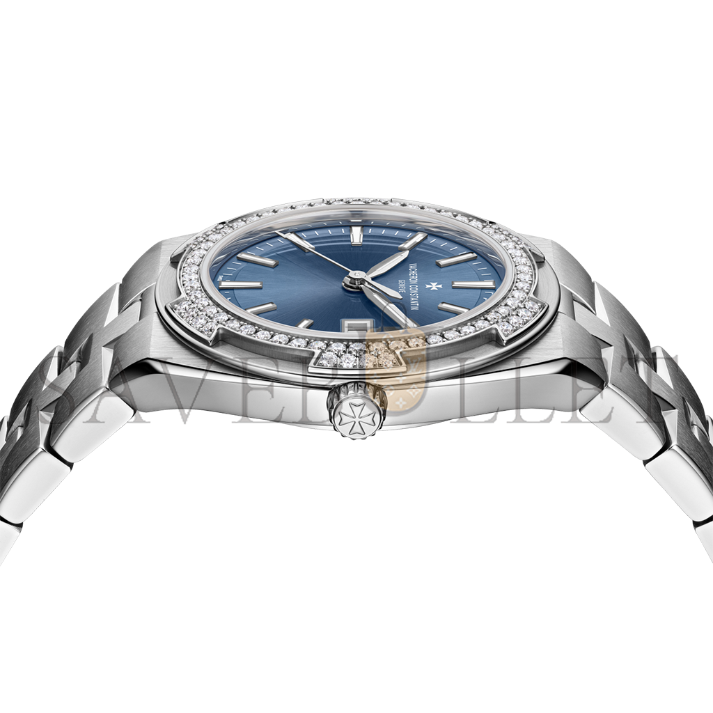 vacheron Co*sta*t*n overseas quartz 33 mm steel watch 1225v/200a-b590